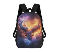 sinyumoney Sac À Dos Imprimé En 3D Pour Enfants Fiery Demon Skull Nebula, Sac À Dos Tendance Pour L'école, Les Voyages Et Les Loisirs 17inch, Grand Sac À Dos De Jour Pour Garçons Et Filles