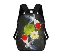 sinyumoney Sac À Dos Imprimé En 3D Pour Enfants Fish Watercolor, Sac À Dos Tendance Pour L'école, Les Voyages Et Les Loisirs 17inch, Grand Sac À Dos De Jour Pour Garçons Et Filles