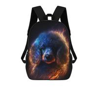 sinyumoney Sac À Dos Imprimé En 3D Pour Enfants Flaming Poodle Art Print, Sac À Dos Tendance Pour L'école, Les Voyages Et Les Loisirs 17inch, Grand Sac À Dos De Jour Pour Garçons Et Filles