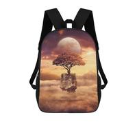 sinyumoney Sac À Dos Imprimé En 3D Pour Enfants Floating Tree in The Sky Sac D'école Léger Et Tendance Pour Les Voyages Et Les Études 17inch