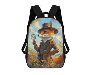 sinyumoney Sac À Dos Imprimé En 3D Pour Enfants Fox Detective, Sac À Dos Tendance Pour L'école, Les Voyages Et Les Loisirs, Grand Sac À Dos Pour Garçons Et Filles 17inch