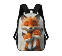 sinyumoney Sac À Dos Imprimé En 3D Pour Enfants Fox Family Hug, Sac À Dos Tendance Pour L'école, Les Voyages Et Les Loisirs, Grand Sac À Dos Pour Garçons Et Filles 17inch