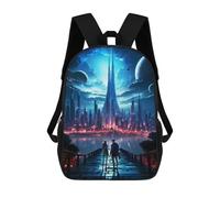 sinyumoney Sac À Dos Imprimé En 3D Pour Enfants Future Love Story Sacs À Dos De Jour, Cartable, Sac À Dos Tendance, Sacs À Dos Décontractés Pour Écoliers Et Écolières 17inch