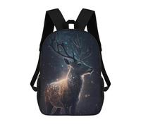 sinyumoney Sac À Dos Imprimé En 3D Pour Enfants Galactic Deer Majesty -1, Sac À Dos Tendance Pour L'école, Les Voyages Et Les Loisirs 17inch, Grand Sac À Dos De Jour Pour Garçons Et Filles