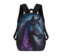 sinyumoney Sac À Dos Imprimé En 3D Pour Enfants Galactic Horse Art Print-2, Sac À Dos Tendance Pour L'école, Les Voyages Et Les Loisirs 17inch, Grand Sac À Dos De Jour Pour Garçons Et Filles