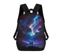 sinyumoney Sac À Dos Imprimé En 3D Pour Enfants Galactic Lightning Strike Sac À Dos Scolaire Pour Garçons Et Filles, Sac D'école Primaire, Sac À Livres Pour Adolescents 17inch