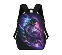 sinyumoney Sac À Dos Imprimé En 3D Pour Enfants Galactic Motorcycle Adventure -2, Sac À Dos Tendance Pour L'école, Les Voyages Et Les Loisirs 17inch, Grand Sac À Dos De Jour Pour Garçons Et Filles