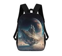 sinyumoney Sac À Dos Imprimé En 3D Pour Enfants Galactic Sailing Dreamscape, Sac À Dos Tendance Pour L'école, Les Voyages Et Les Loisirs, Grand Sac À Dos Pour Garçons Et Filles 17inch