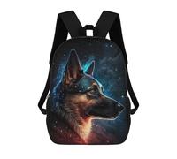 sinyumoney Sac À Dos Imprimé En 3D Pour Enfants Galactic Wolf Portrait-34, Sac À Dos Tendance Pour L'école, Les Voyages Et Les Loisirs 17inch, Grand Sac À Dos De Jour Pour Garçons Et Filles