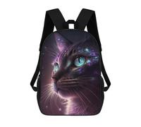 sinyumoney Sac À Dos Imprimé En 3D Pour Enfants Galaxy Cat Fantasy Art Print, Sac À Dos Tendance Pour L'école, Les Voyages Et Les Loisirs 17inch, Grand Sac À Dos De Jour Pour Garçons Et Filles
