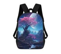 sinyumoney Sac À Dos Imprimé En 3D Pour Enfants Galaxy Landscape Fantasy Sac D'école Léger Et Tendance Pour Les Voyages Et Les Études 17inch