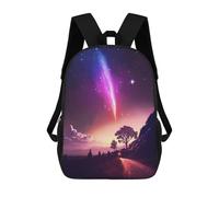 sinyumoney Sac À Dos Imprimé En 3D Pour Enfants Galaxy Train Landscape Sacs À Dos De Jour, Cartable, Sac À Dos Tendance, Sacs À Dos Décontractés Pour Écoliers Et Écolières 17inch
