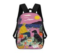 sinyumoney Sac À Dos Imprimé En 3D Pour Enfants (garçons Et Filles), Style Décontracté, Idéal Pour L'école Ou Les Voyages.