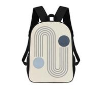 sinyumoney Sac À Dos Imprimé En 3D Pour Enfants Geometric Shapes 02 Sac À Dos Scolaire Grande Capacité Pour Les Voyages, Idéal Pour Les Garçons Du Primaire Et Du Collège 17inch