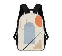 sinyumoney Sac À Dos Imprimé En 3D Pour Enfants Geometric Shapes 08, Sac À Dos Tendance Pour L'école, Les Voyages Et Les Loisirs, Grand Sac À Dos Pour Garçons Et Filles 17inch