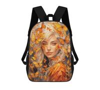 sinyumoney Sac À Dos Imprimé En 3D Pour Enfants Girl with Butterflies, Sac À Dos Tendance Pour L'école, Les Voyages Et Les Loisirs, Grand Sac À Dos Pour Garçons Et Filles 17inch