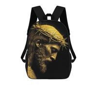 sinyumoney Sac À Dos Imprimé En 3D Pour Enfants Golden Crown of Thorns Statue, Sac À Dos Tendance Pour L'école, Les Voyages Et Les Loisirs 17inch, Grand Sac À Dos De Jour Pour Garçons Et Filles