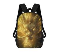 sinyumoney Sac À Dos Imprimé En 3D Pour Enfants Golden Dragon Sac D'école Léger Et Tendance Pour Les Voyages Et Les Études 17inch