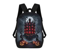 sinyumoney Sac À Dos Imprimé En 3D Pour Enfants Haunted Mansion Halloween Sac À Dos Scolaire Grande Capacité Pour Les Voyages, Idéal Pour Les Garçons Du Primaire Et Du Collège 17inch