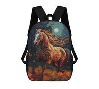 sinyumoney Sac À Dos Imprimé En 3D Pour Enfants Horse Abstract, Sac À Dos Tendance Pour L'école, Les Voyages Et Les Loisirs 17inch, Grand Sac À Dos De Jour Pour Garçons Et Filles
