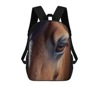 sinyumoney Sac À Dos Imprimé En 3D Pour Enfants Horse Close Up, Sac À Dos Tendance Pour L'école, Les Voyages Et Les Loisirs, Grand Sac À Dos Pour Garçons Et Filles 17inch