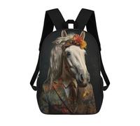 sinyumoney Sac À Dos Imprimé En 3D Pour Enfants Horse in Boho Suit, Sac À Dos Tendance Pour L'école, Les Voyages Et Les Loisirs, Grand Sac À Dos Pour Garçons Et Filles 17inch