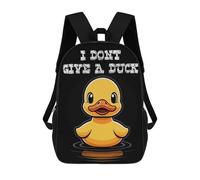 sinyumoney Sac À Dos Imprimé En 3D Pour Enfants I Dont Give A Duck Sac À Dos Scolaire Pour Garçons Et Filles, Sac D'école Primaire, Sac À Livres Pour Adolescents 17inch
