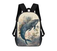 sinyumoney Sac À Dos Imprimé En 3D Pour Enfants Innocent Whale, Sac À Dos Tendance Pour L'école, Les Voyages Et Les Loisirs, Grand Sac À Dos Pour Garçons Et Filles 17inch