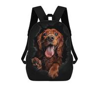 sinyumoney Sac À Dos Imprimé En 3D Pour Enfants Irish Setter, Sac À Dos Tendance Pour L'école, Les Voyages Et Les Loisirs 17inch, Grand Sac À Dos De Jour Pour Garçons Et Filles