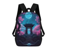sinyumoney Sac À Dos Imprimé En 3D Pour Enfants Japan Gate Night, Sac À Dos Tendance Pour L'école, Les Voyages Et Les Loisirs, Grand Sac À Dos Pour Garçons Et Filles 17inch