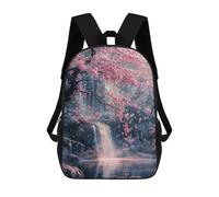 sinyumoney Sac À Dos Imprimé En 3D Pour Enfants Japanese Nature Landscape Sac À Dos Scolaire Pour Garçons Et Filles, Sac D'école Primaire, Sac À Livres Pour Adolescents 17inch
