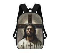 sinyumoney Sac À Dos Imprimé En 3D Pour Enfants Jesus Christ, Sac À Dos Tendance Pour L'école, Les Voyages Et Les Loisirs, Grand Sac À Dos Pour Garçons Et Filles 17inch
