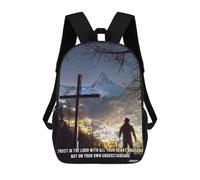 sinyumoney Sac À Dos Imprimé En 3D Pour Enfants Jesus Hope, Sac À Dos Tendance Pour L'école, Les Voyages Et Les Loisirs 17inch, Grand Sac À Dos De Jour Pour Garçons Et Filles