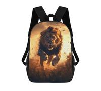 sinyumoney Sac À Dos Imprimé En 3D Pour Enfants Lion Running at Sunset, Sac À Dos Tendance Pour L'école, Les Voyages Et Les Loisirs, Grand Sac À Dos Pour Garçons Et Filles 17inch