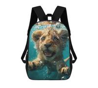 sinyumoney Sac À Dos Imprimé En 3D Pour Enfants Lion Sea Sacs À Dos De Jour, Cartable, Sac À Dos Tendance, Sacs À Dos Décontractés Pour Écoliers Et Écolières 17inch