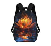 sinyumoney Sac À Dos Imprimé En 3D Pour Enfants Lotus Flower Sacs À Dos De Jour, Cartable, Sac À Dos Tendance, Sacs À Dos Décontractés Pour Écoliers Et Écolières 17inch