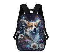 sinyumoney Sac À Dos Imprimé En 3D Pour Enfants Magical Corgi Garden Art Print -1, Sac À Dos Tendance Pour L'école, Les Voyages Et Les Loisirs 17inch, Grand Sac À Dos De Jour Pour Garçons Et Filles