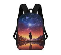 sinyumoney Sac À Dos Imprimé En 3D Pour Enfants Magical Night Sky Cityscape, Sac À Dos Tendance Pour L'école, Les Voyages Et Les Loisirs 17inch, Grand Sac À Dos De Jour Pour Garçons Et Filles