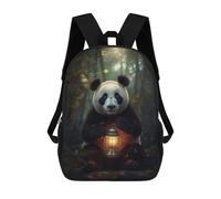 sinyumoney Sac À Dos Imprimé En 3D Pour Enfants Magical Panda Glowing Lamp Sac À Dos Scolaire Pour Garçons Et Filles, Sac D'école Primaire, Sac À Livres Pour Adolescents 17inch