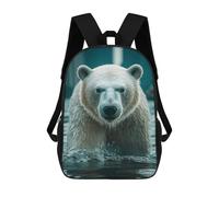 sinyumoney Sac À Dos Imprimé En 3D Pour Enfants Majestic Polar Bear Sacs À Dos De Jour, Cartable, Sac À Dos Tendance, Sacs À Dos Décontractés Pour Écoliers Et Écolières 17inch