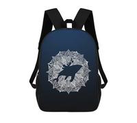 sinyumoney Sac À Dos Imprimé En 3D Pour Enfants Mandala Humpback Whale, Sac À Dos Tendance Pour L'école, Les Voyages Et Les Loisirs, Grand Sac À Dos Pour Garçons Et Filles 17inch