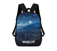 sinyumoney Sac À Dos Imprimé En 3D Pour Enfants Medellin Colombia Night Cityscape, Sac À Dos Tendance Pour L'école, Les Voyages Et Les Loisirs, Grand Sac À Dos Pour Garçons Et Filles 17inch