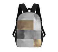 sinyumoney Sac À Dos Imprimé En 3D Pour Enfants Metal And Gold Art B, Sac À Dos Tendance Pour L'école, Les Voyages Et Les Loisirs, Grand Sac À Dos Pour Garçons Et Filles 17inch