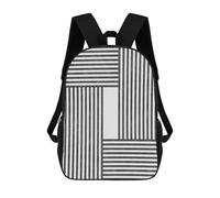 sinyumoney Sac À Dos Imprimé En 3D Pour Enfants Minimalist Lines 02 Sac À Dos Scolaire Grande Capacité Pour Les Voyages, Idéal Pour Les Garçons Du Primaire Et Du Collège 17inch