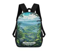 sinyumoney Sac À Dos Imprimé En 3D Pour Enfants Monteverde Cloud Forest Reserve, Costa Rica, Sac À Dos Tendance Pour L'école, Les Voyages Et Les Loisirs, Grand Sac À Dos Pour Garçons Et Filles 17inch