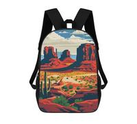 sinyumoney Sac À Dos Imprimé En 3D Pour Enfants Monument Valley Landscape, Sac À Dos Tendance Pour L'école, Les Voyages Et Les Loisirs, Grand Sac À Dos Pour Garçons Et Filles 17inch