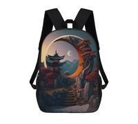 sinyumoney Sac À Dos Imprimé En 3D Pour Enfants Moon Shape Gate Sacs À Dos De Jour, Cartable, Sac À Dos Tendance, Sacs À Dos Décontractés Pour Écoliers Et Écolières 17inch