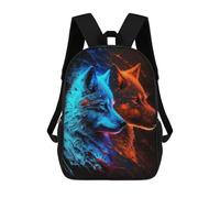 sinyumoney Sac À Dos Imprimé En 3D Pour Enfants Mystical Wolf Abstract, Sac À Dos Tendance Pour L'école, Les Voyages Et Les Loisirs 17inch, Grand Sac À Dos De Jour Pour Garçons Et Filles
