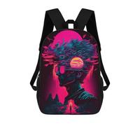 sinyumoney Sac À Dos Imprimé En 3D Pour Enfants Neon Dreamscape -15, Sac À Dos Tendance Pour L'école, Les Voyages Et Les Loisirs, Grand Sac À Dos Pour Garçons Et Filles 17inch