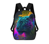 sinyumoney Sac À Dos Imprimé En 3D Pour Enfants Neon Tiger Portrait, Sac À Dos Tendance Pour L'école, Les Voyages Et Les Loisirs, Grand Sac À Dos Pour Garçons Et Filles 17inch
